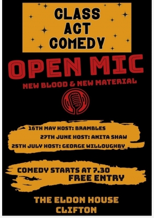 Bristol Comedy Open Mic at Eldon House - 27 June 2024
