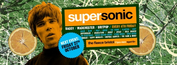 Supersonic Britpop Club Night at The Fleece in Bristol on Friday 27 October 2017