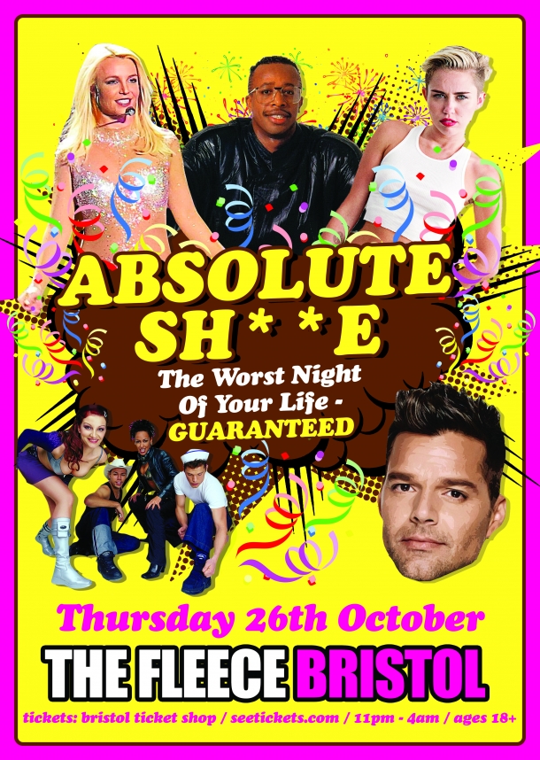 ABSOLUTE SHITE – THE WORST NIGHT OF YOUR LIFE! at The Fleece in Bristol on 26 October 2017