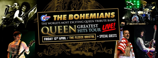 The Bohemians – A Tribute To Queen at The Fleece on 13th April 2018
