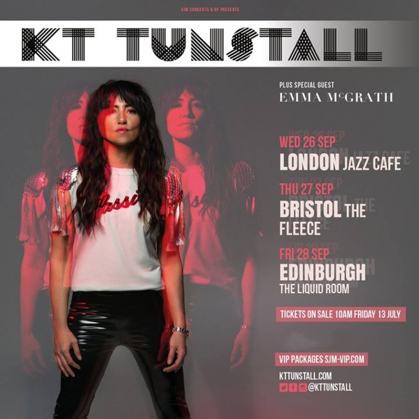 KT Tunstall live at The Fleece on Thursday 27th September 2018