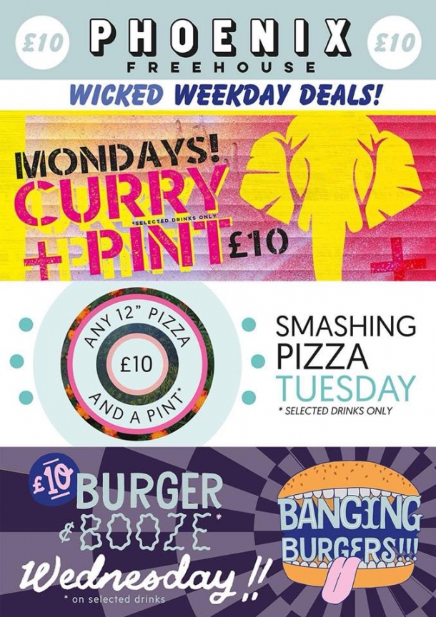 Burger and Booze Wednesdays at The Phoenix Pub Bristol on 6 March 2019