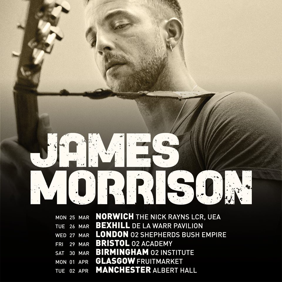 James Morrison 2019 tour dates.