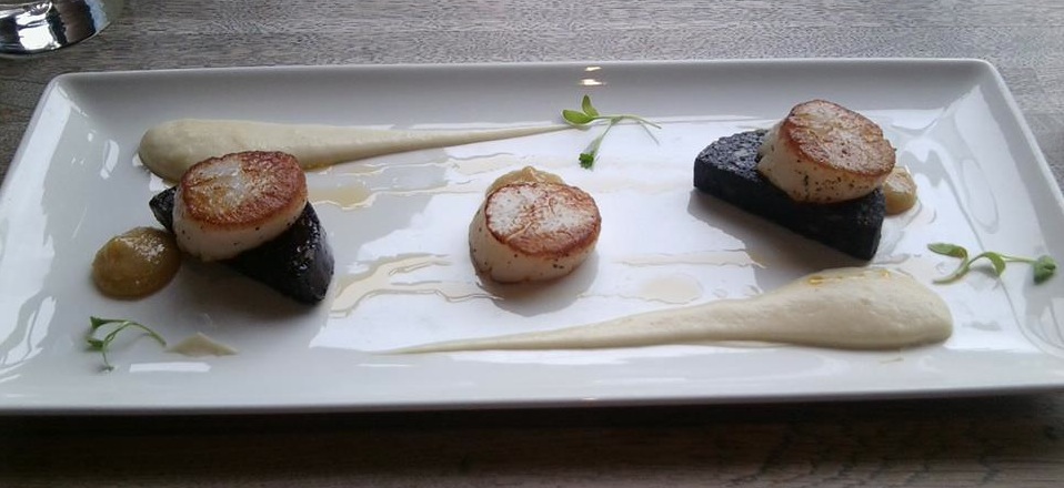 Scallops at Cowshed in Bristol