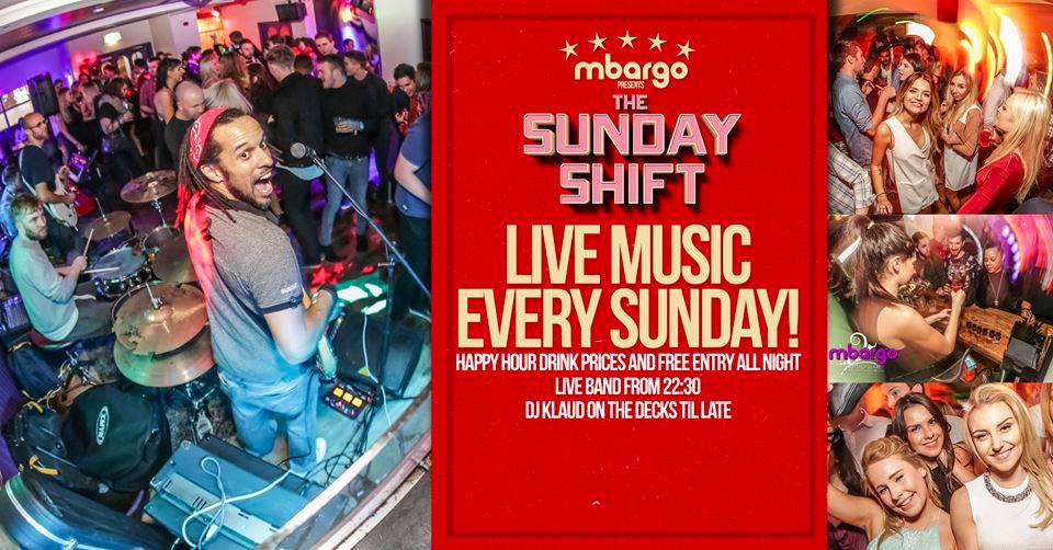 The Sunday Shift at Mbargo in Bristol