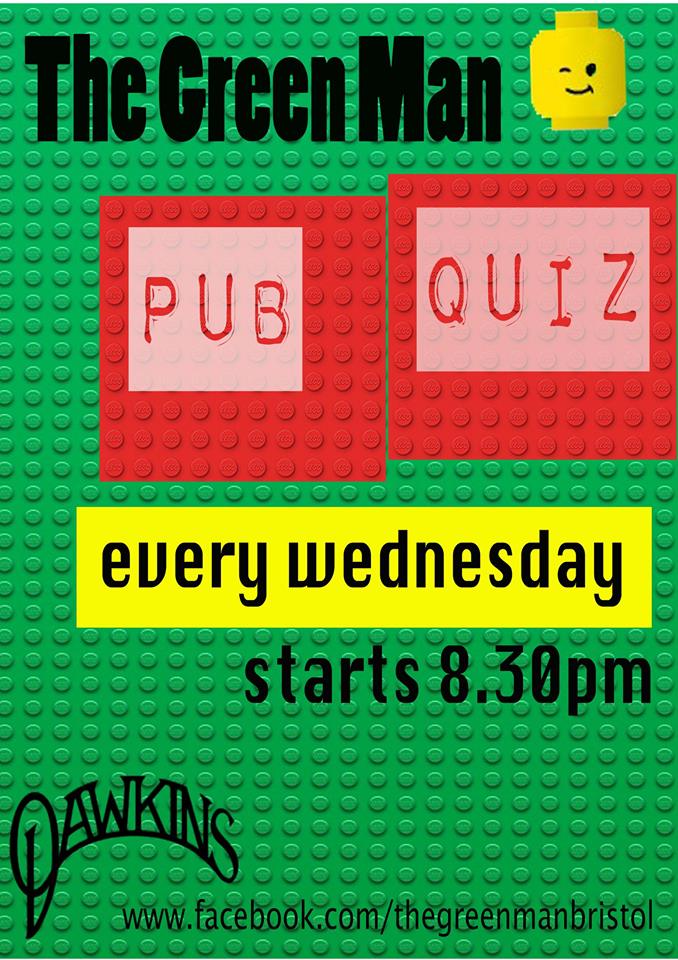 Pub Quiz Every Wednesday at The Green Man Pub in Bristol