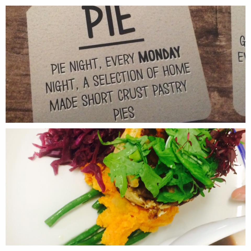 It's Pie Night every Monday at The Swan Hotel in Bristol