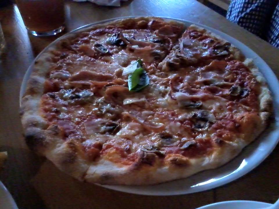 Ham and Mushroom Pizza at The Lanes - Bristol