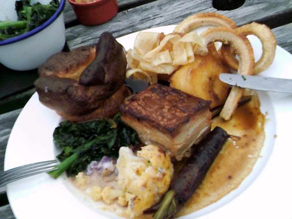Yurt Lush in Bristol - Sunday roast review - Pork Belly