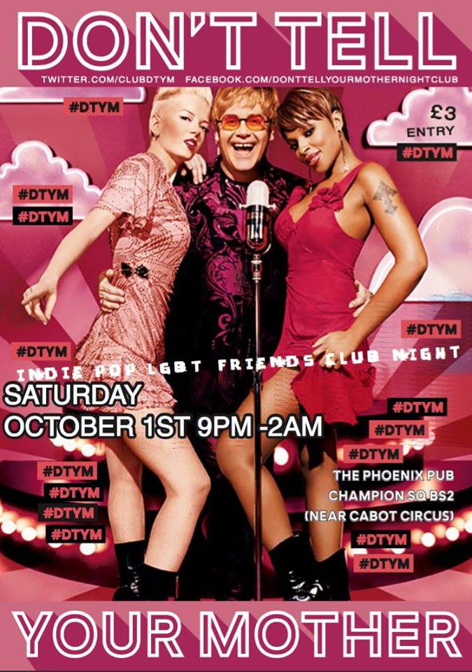 Don't Tell Your Mother Clubnight Returns on Saturday 1st October