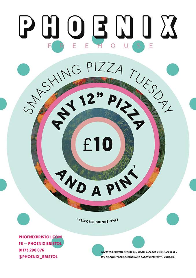 Pizza Tuesdays at The Phoenix in Bristol