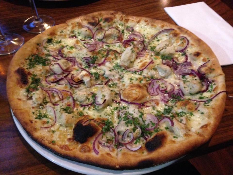 Roasted Garlic Chicken Pizza - Zero Degrees - Bristol Food Review