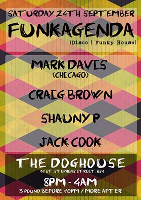 Funkagenda Disco and House at The Doghouse, Bristol - Saturday 24 September