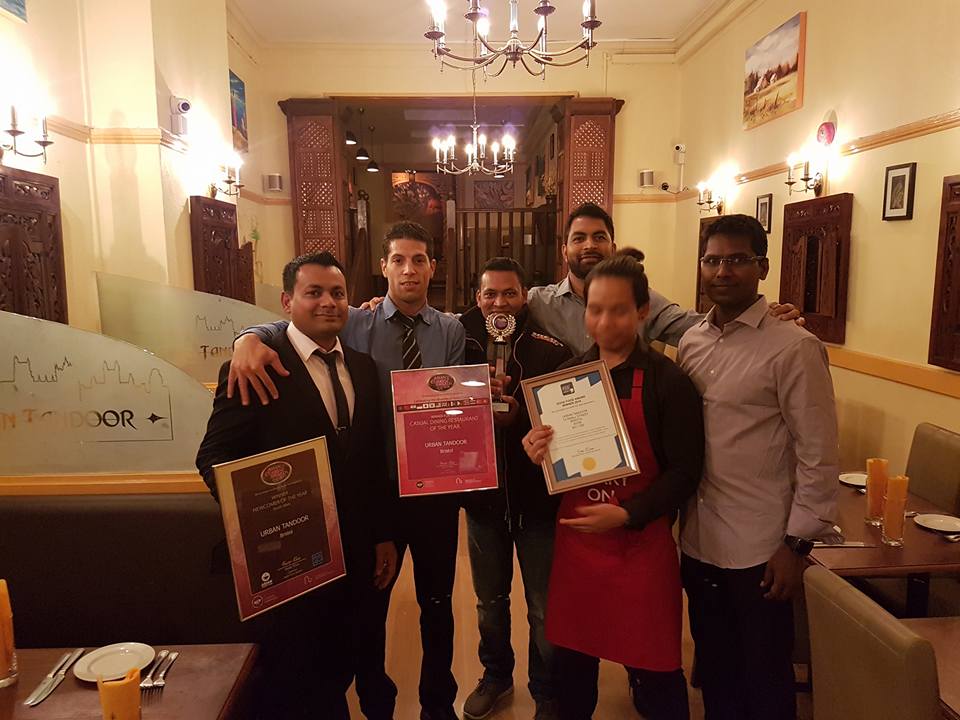Bristol restaurant Urban Tandoor wins prestigious Asian Curry Award