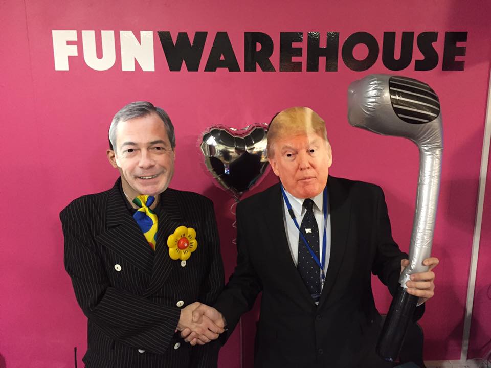 Trump and Farage at Bristol Galleries