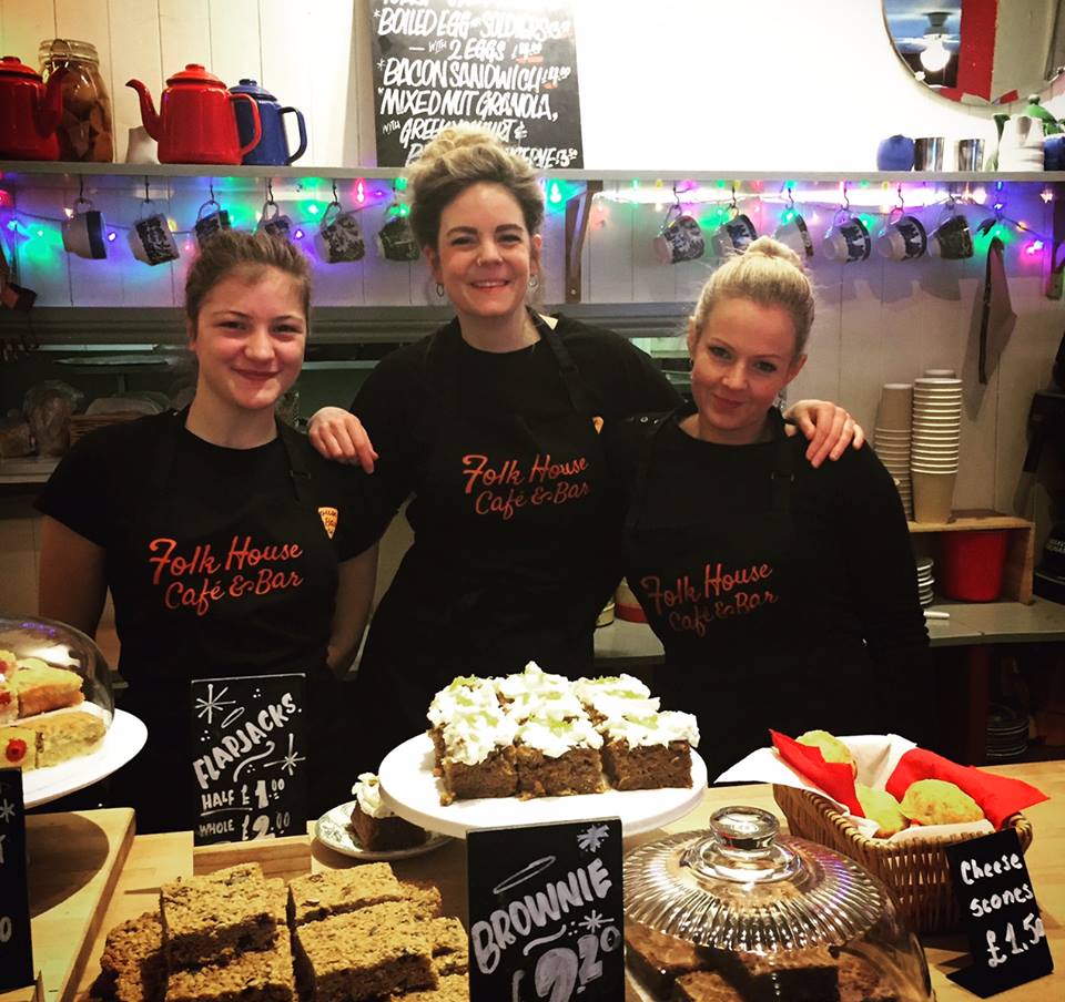 Some of the great staff at The Folk House Café and Bar, Bristol