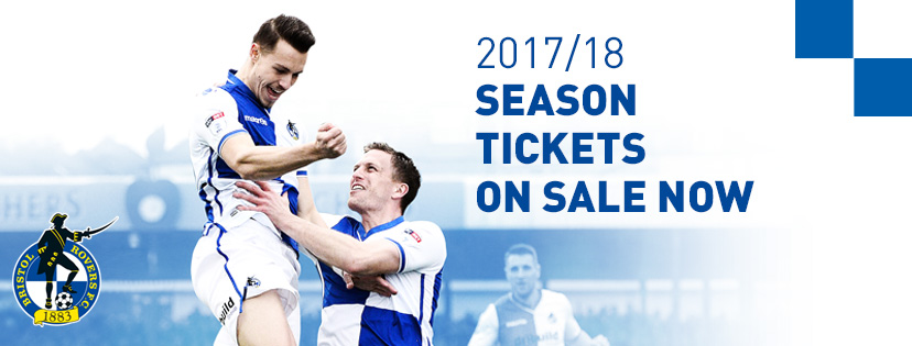 Get your season ticket to what will be an amazing year for Bristol Rovers
