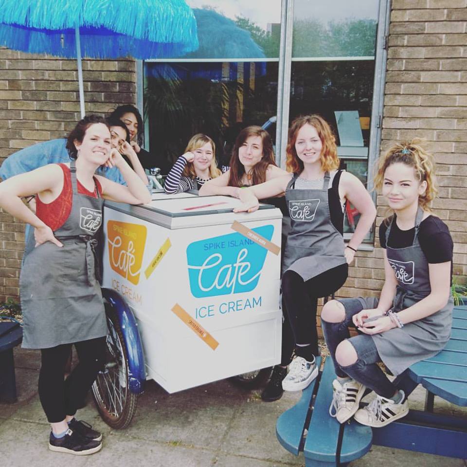 The friendly at vibrant staff at the Spike Island Cafe 