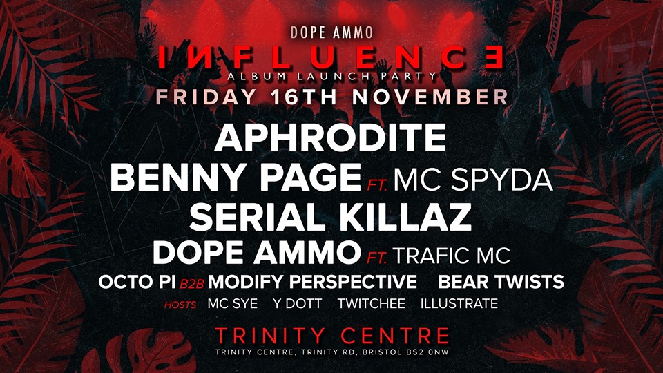Influence album launch at Trinity Centre on Friday 16th November.