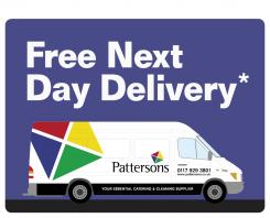 Free Next Day Delivery with Pattersons!