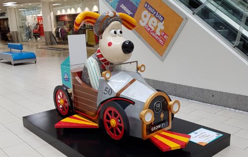 Get down to The Galleries to find their very own Gromit sculpture.