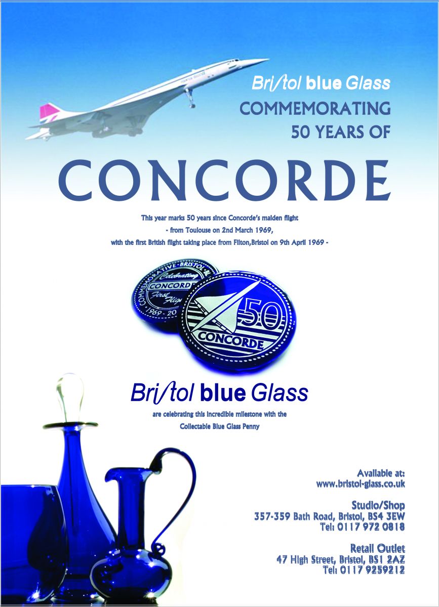 Bristol Blue Glass celebrate airliner history with new coin
