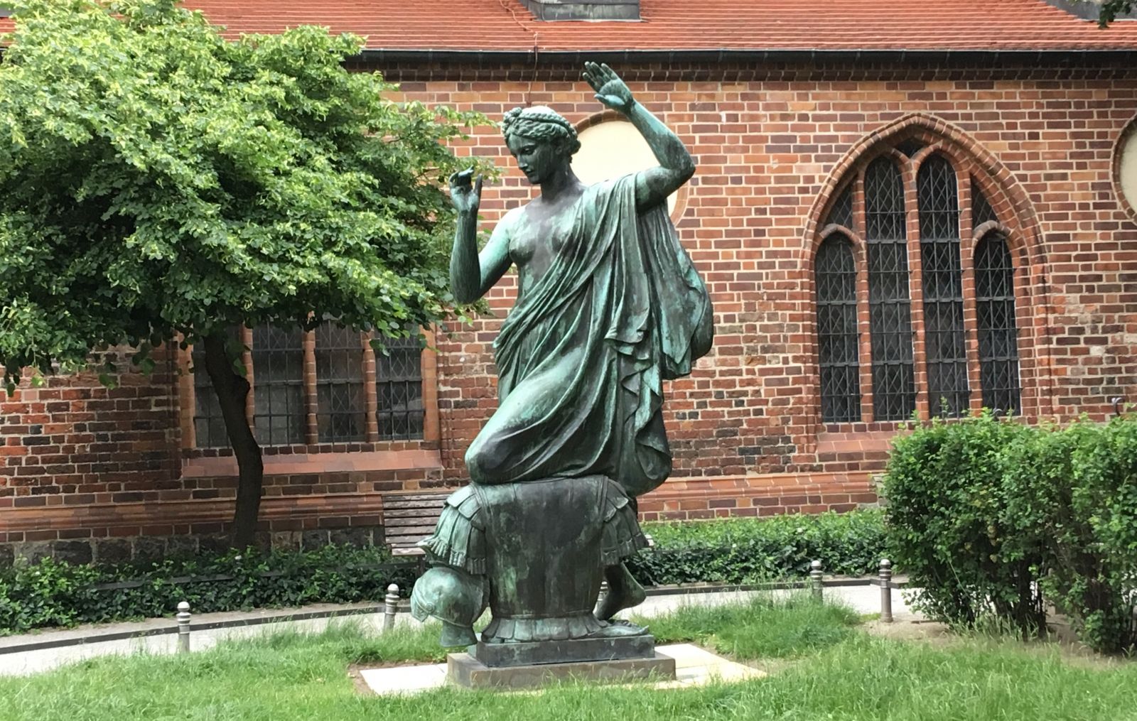A statue in Berlin's Historic District, a short walk from the city centre.
