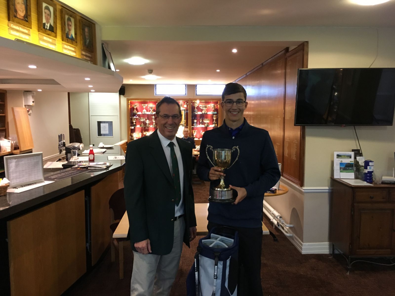 One of the lucky Junior Open winners Nathan