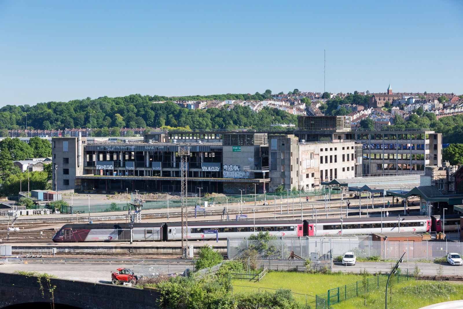 The run down building beside Temple Meads will soon be a new campus. 