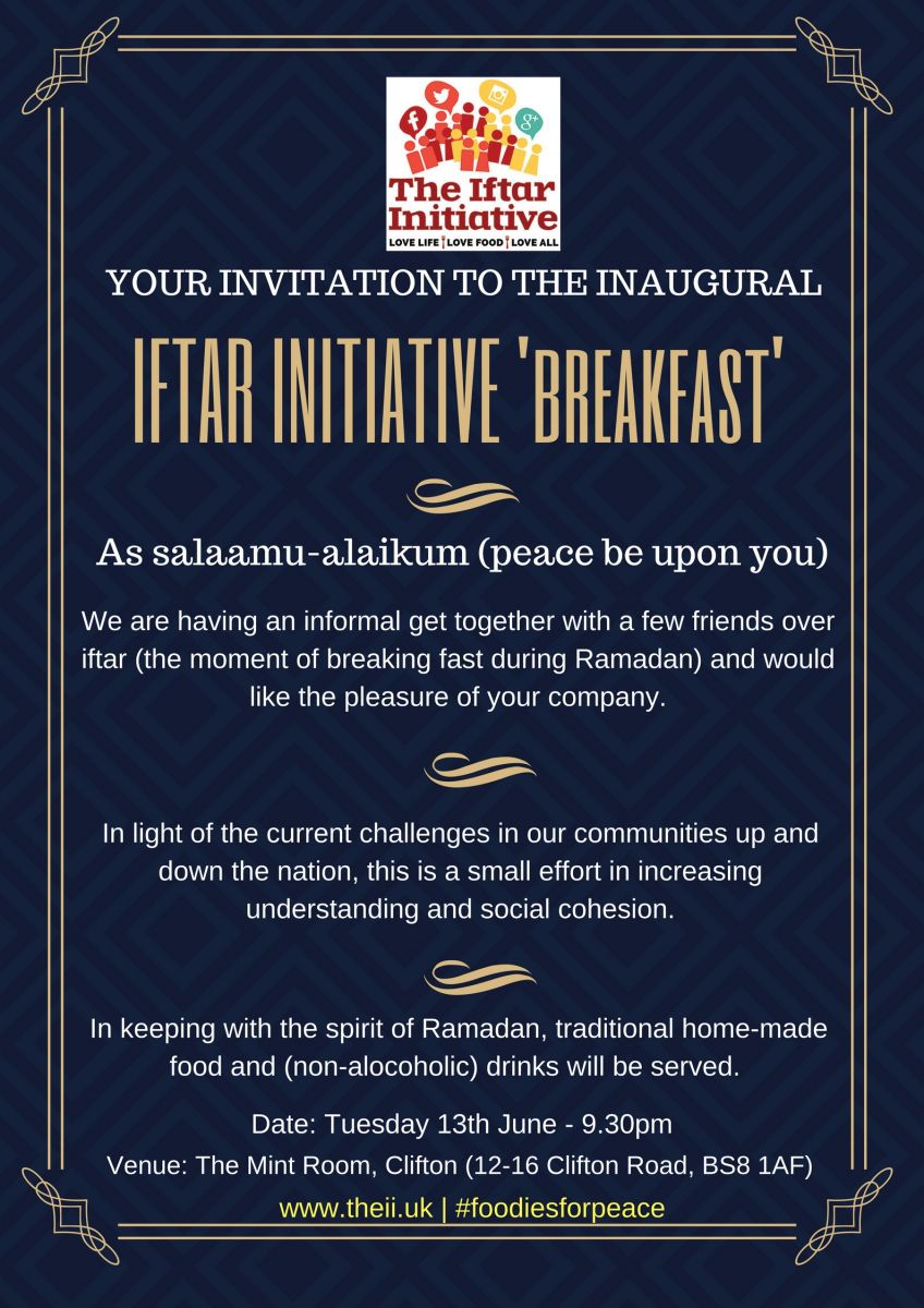 The Iftar Initiative at The Mint Room in Clifton