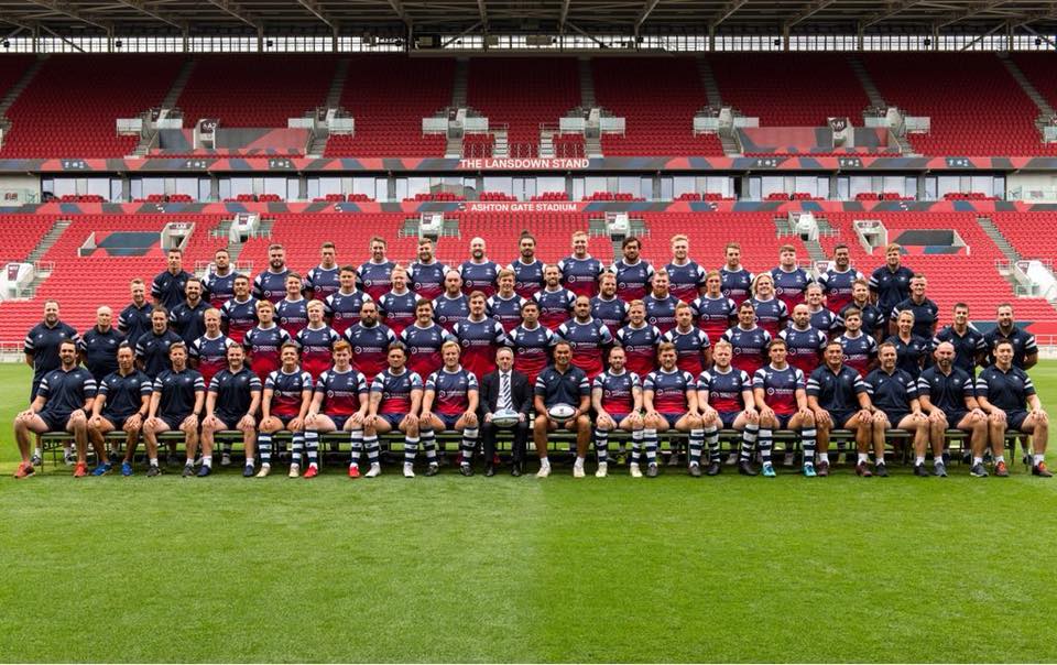 The full 2018/19 Bristol Bears first team squad and management.