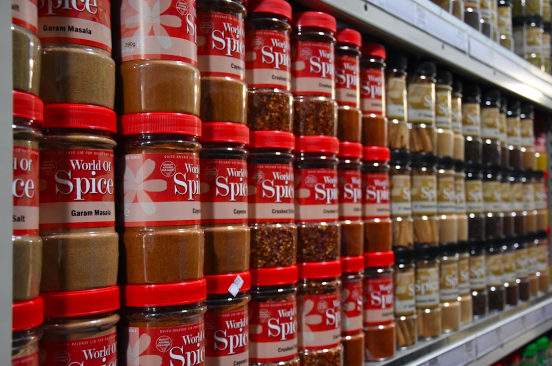 Spices at Arthur David food wholesalers in Bristol