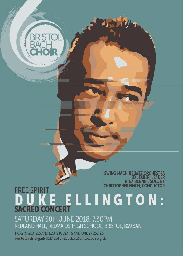 The poster for Saturday's Duke Ellington: Sacred Concert show at Redland Hall in Bristol.