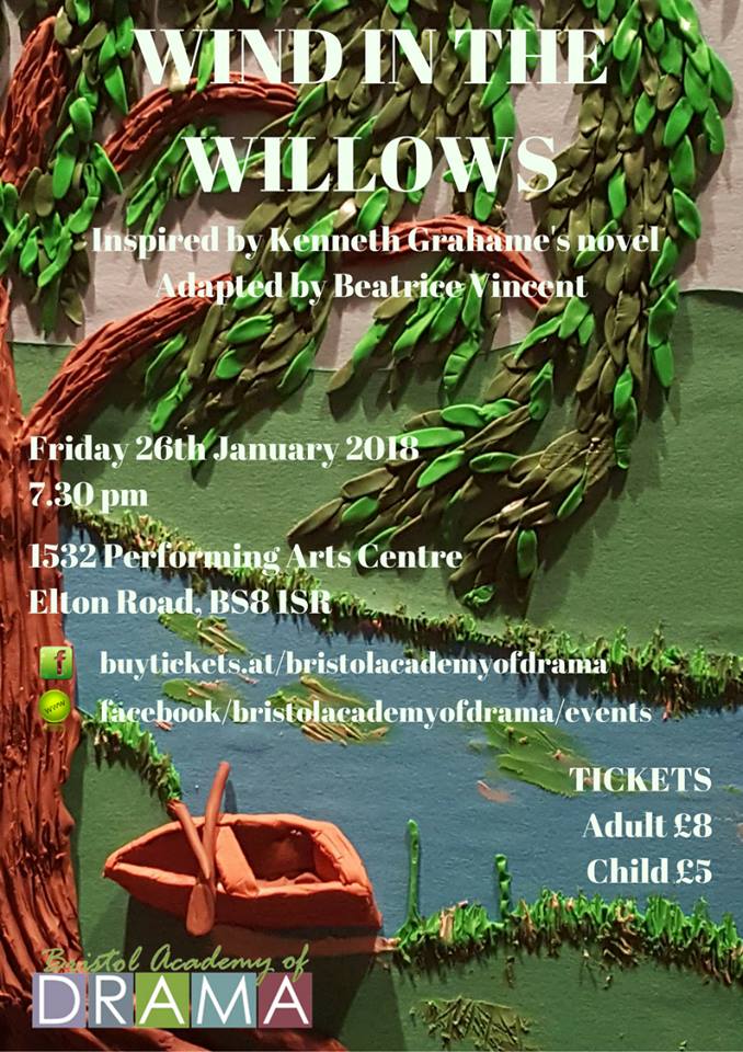 Wind in the Willows will be performed on stage by students in school years 7-9 