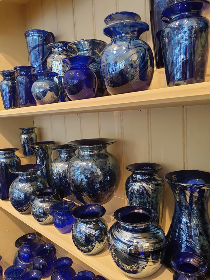 Products at Bristol Blue Glass.