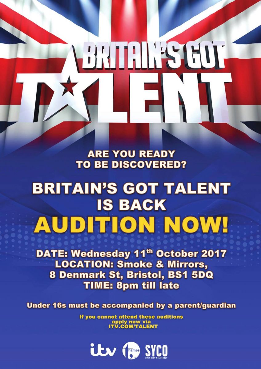 BGT auditions at Smoke and Mirrors