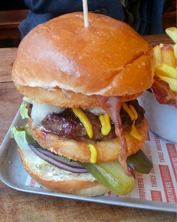 Meaty Mountain Burger from Three Brothers Burger in Bristol
