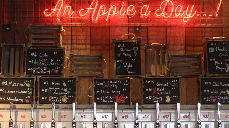 The Cider Press offers a wide range of beers and ciders at decent prices