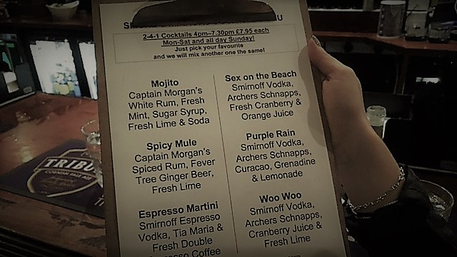 Smoke and Mirrors Magic and House Magicians Comedy Show - Cocktail list