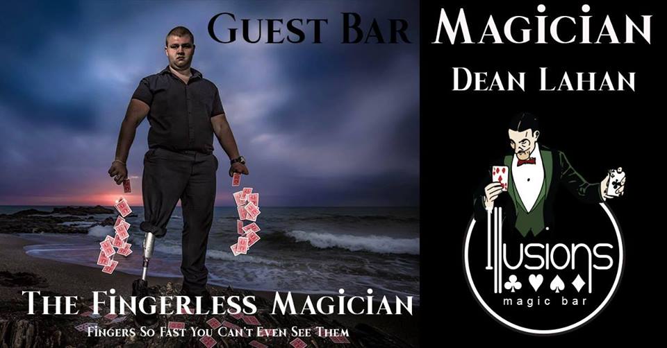 You can catch The Fingerless Magician in late November and early December at Illusions Magic Bar