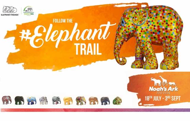 Follow the Elephant Trail at Noah's Ark Zoo Farm near Bristol