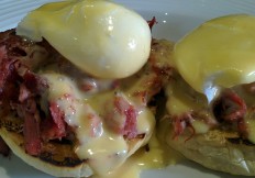 Eggs Benedict at The Rummer Hotel in Bristol