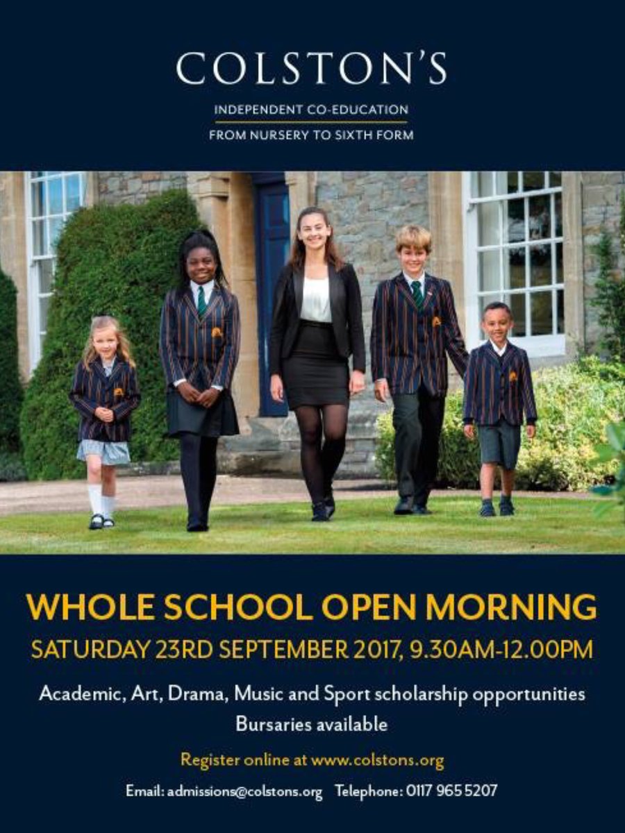 Open Morning at Colston's School in Bristol