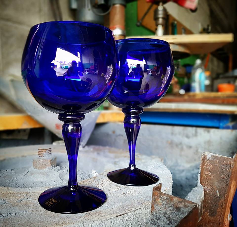 Bristol Blue Glass Gin Bowls