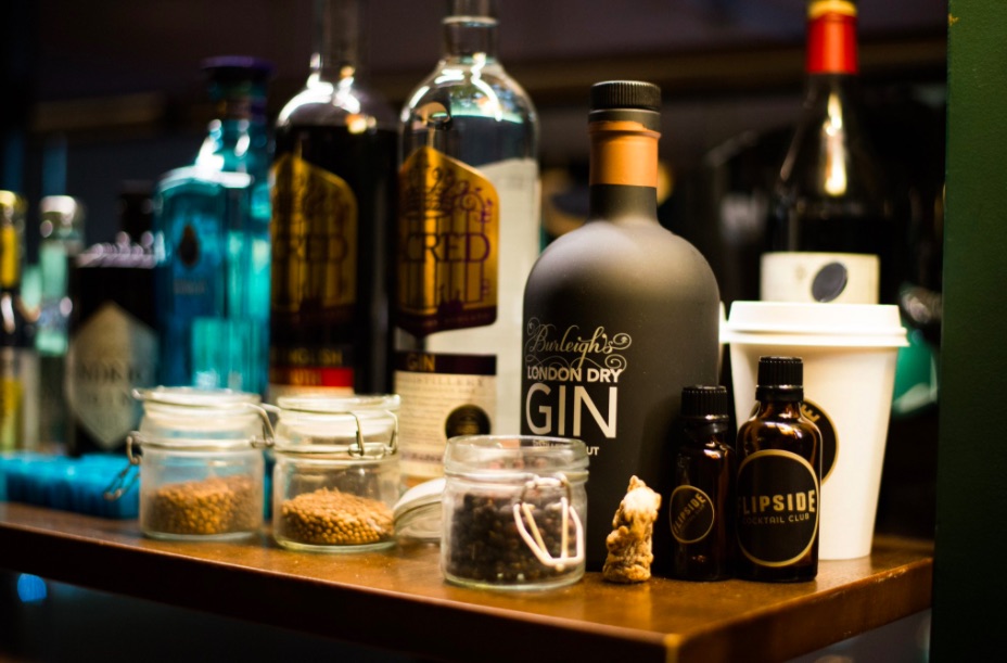 Gin tasting at The Flipside Cocktail Club in Bristol