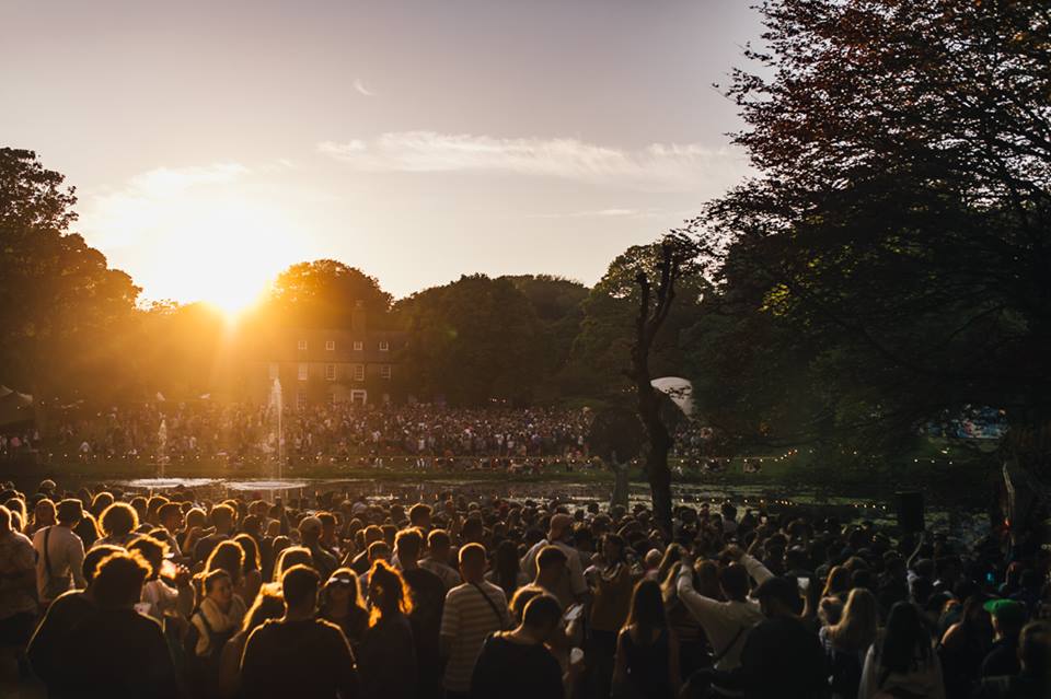 The sun sets over the beautiful Gottwood site.