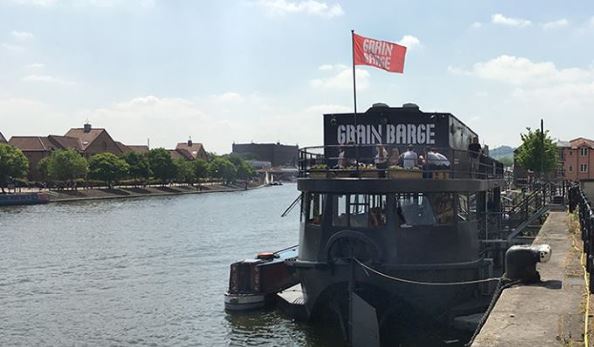 The Grain Barge started life delivering barley and wheat to and from Cardiff in the 1930s.