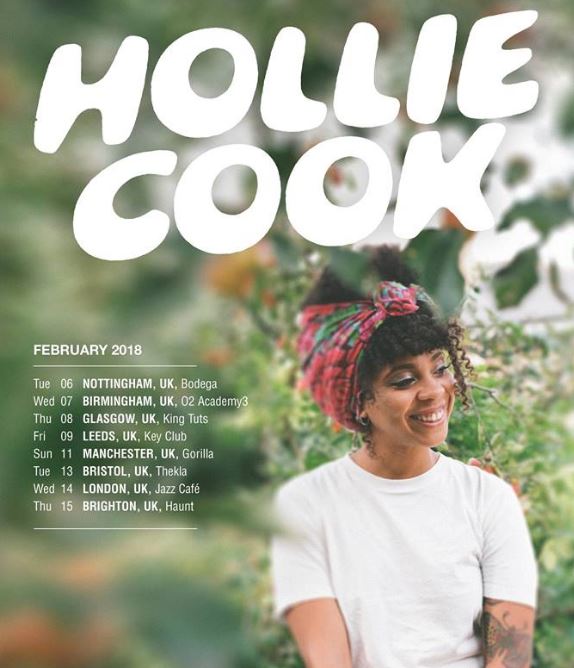 Hollie Cook is embarking on a worldwide headline tour in 2018, with performances scheduled in the UK, Europe and North America.