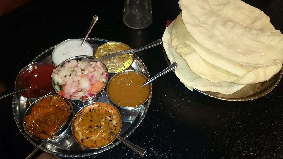 Poppadoms and dips at Kathmandu Nepalese Restaurant in Bristol
