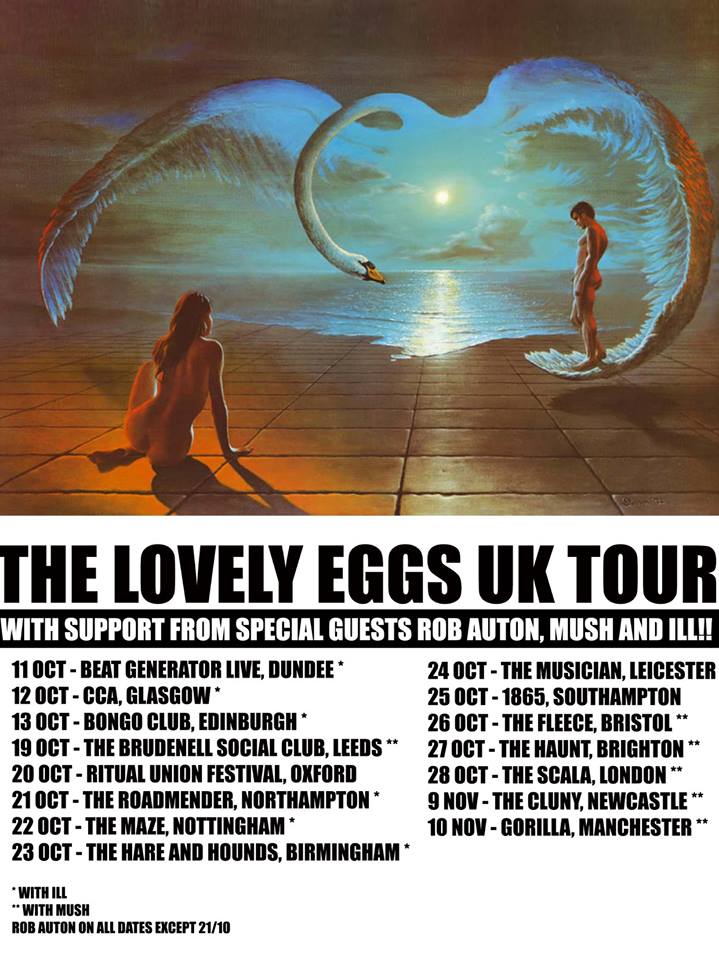 The Lovely Eggs' full 2018 UK tour schedule.